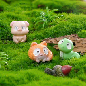 7 Estilos de Figuras de Animales en Miniatura de Resina para Manualidades, Jardín de Hadas, Accesorios para Casa de Muñecas, Decoración - Product Image 2