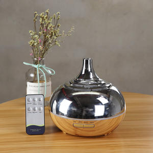 Diffuseur d'arômes électrolytique YX-150 0,5 L, design grain de bois, télécommande, humidificateur de bureau domestique, type brume - Product Image 4