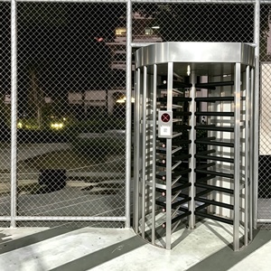 Tourniquet pleine hauteur en acier inoxydable IP54 avec système de contrôle d'accès RFID à canal unique – Prix du tourniquet pleine hauteur - Product Image 1