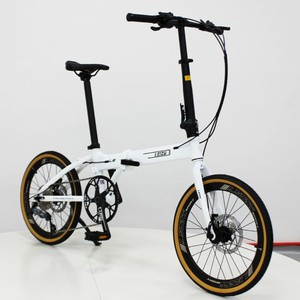 Vélo pliant en alliage d'aluminium L8 de 20 pouces, freins à disque à 9 vitesses, vélo de banlieue léger - Product Image 2