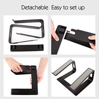Support de bureau ergonomique fixe et surélevé pour ordinateur portable, support universel en aluminium pour dissipation thermique, idéal pour la maison et le bureau