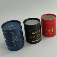 Boîte à bougies ronde en kraft faite à la main / Emballage cylindrique en carton pour balles de golf - Personnalisable OEM pour cadeaux et artisanat