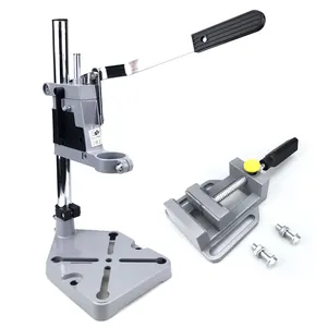 Multi-function Electric Drill Support Woodworking Drilling Positioning Table Drill Holder Bench Clamp
