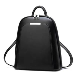 High Quality Waterproof PU Leather Women's <b>Backpack</b> Youth <b>Daily</b> Use Zipper Closure Polyester Lining Fashionable Stylish Design - Product Image 3