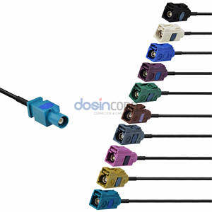 Connecteur FAKRA DC-6GHz Type A B C <span class=keywords><strong>D</strong></span> E F <span class=keywords><strong>G</strong></span> H J <span class=keywords><strong>K</strong></span> L M O Z, Prise Jack Codée pour Télématique Automobile - Product Image 3