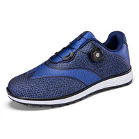 Chaussures de golf de loisirs en plein air, tige en cuir synthétique, semelle en caoutchouc, confortables, antidérapantes, résistantes à l'usure pour hommes et femmes