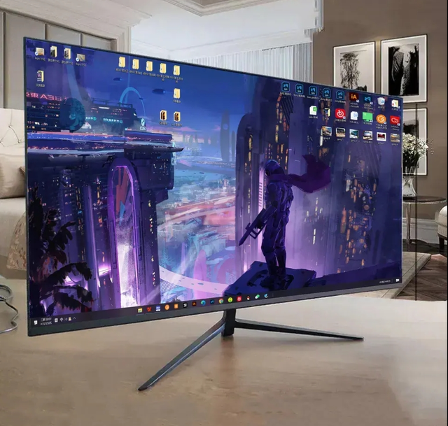 Monitor 27Inch Full HD IPS Screen Computer Display 75Hz Non-Flash for Gaming Home Office Use