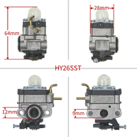 753-06258A Remplacement RY252CS RY253SS RY251PH RY254BC 2-Cycle 25cc Tondeuse à gazon Pièces de moteur Carburateur
