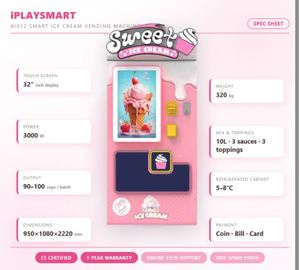 Máquina Expendedora de Helado Comercial, Cuadrada, con Autolimpieza, Múltiples Opciones, Máquina Expendedora Automática de Helado Suave - Product Image 3
