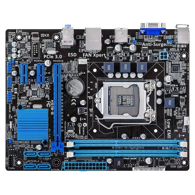 Factory Price High Quality Motherboard H61M-E Mainboard Socket 1155 Desktop H61M-E Motherboard