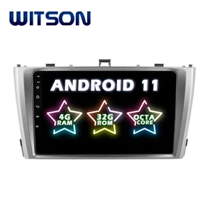 WITSON Android 11汽车视频多媒体播放器GPS DVD For TOYOTA AVENSIS 2008-2013 6GB RAM 128GB ROM内置无线CARPLAY