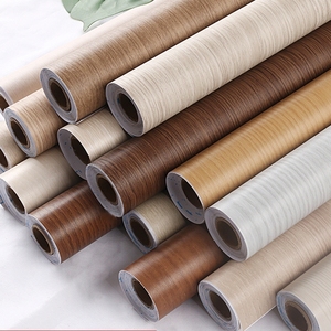 Rouleau de papier adhésif PVC imitation <span class=keywords><strong>bois</strong></span> de 122 cm de large, papier peint autocollant, design géométrique moderne, pour salle de bain, cuisine, usage domestique - Product Image 1