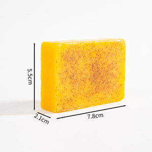 Nuevo producto, jabón de limón y cúrcuma vegana Natural, jabón de leche de cabra antiacné, jabón de baño Facial de avena hecho a mano para blanquear - Product Image 2