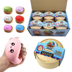 Huyo 0728 Balles anti-stress Squishy en forme de boulette mystère et de pain vapeur, jouets sensoriels pour garçons et filles (Matériau PU) - Product Image 1