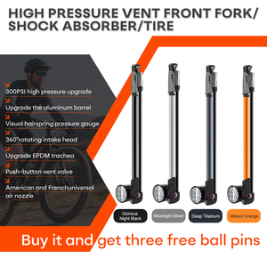 Pompe à air pour pneus <span class=keywords><strong>de</strong></span> vélo Oufeya, <span class=keywords><strong>adaptateur</strong></span> <span class=keywords><strong>de</strong></span> valve durable / valve Presta, mini pompe à air pour vélo <span class=keywords><strong>de</strong></span> montagne - Product Image 1