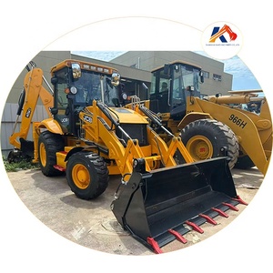 Cargadora de ruedas 4x4 usada, retroexcavadora JCB 3CX, equipo usado con cucharón y brazo excavador - Product Image 1
