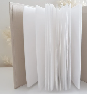 <strong>Large</strong> Capacity Leather Linen Cover Wedding Guest <strong>Book</strong> Scrapbook Photo Album Hardcover <strong>Family</strong> Pockets Refillable Insert <strong>Books</strong> - Product Image 3