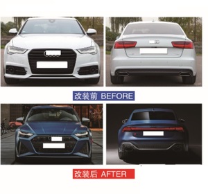 XLstyling Car XLstyling Auto Parts Bodykit Facelift Pare-chocs pour <span class=keywords><strong>AUDI</strong></span> A6 S6 15 Mise à niveau vers 23 RS7 Look Wider Kit - Product Image 3