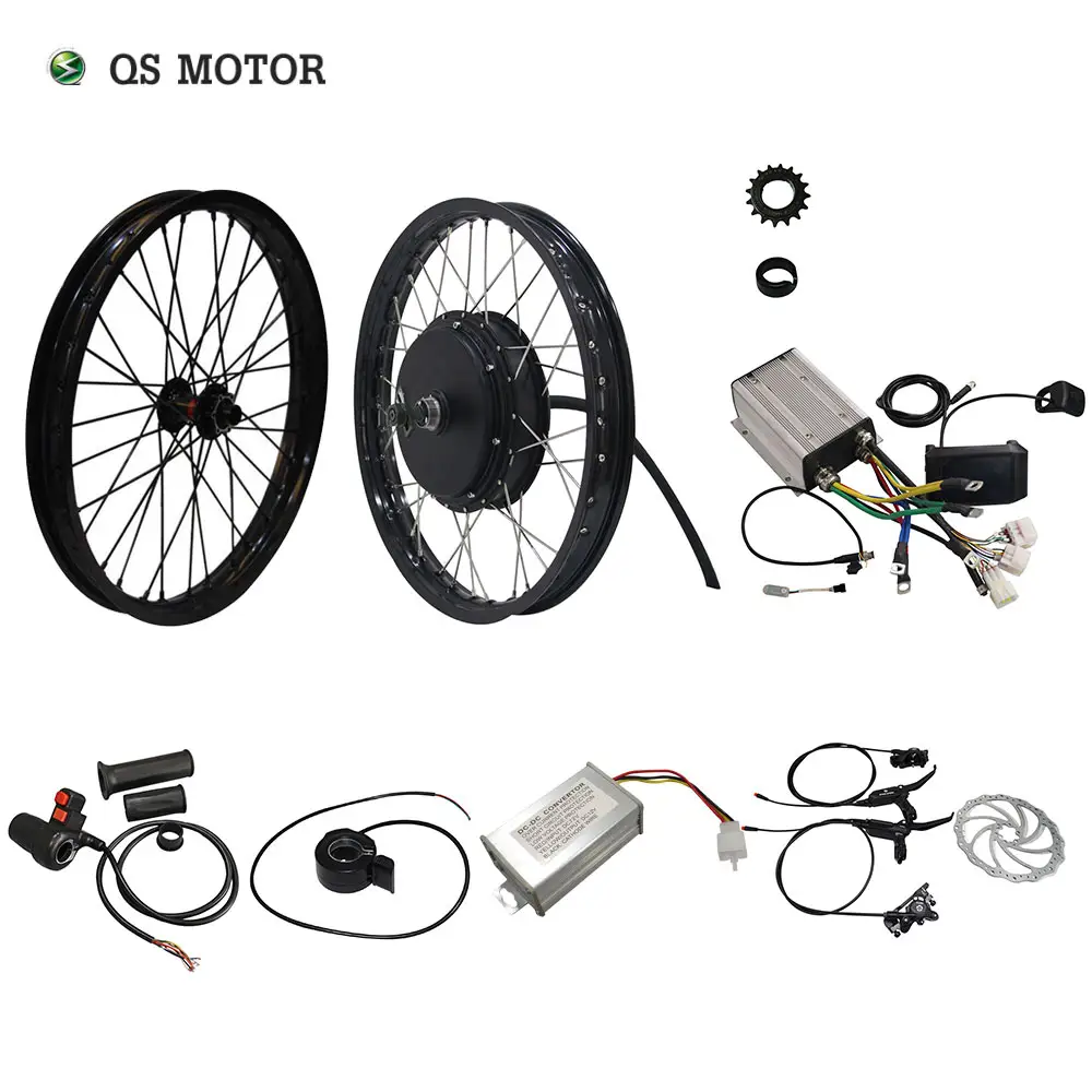 Qs Motor 205 50H V3 Elektrische High Power Fiets Kit/E Bike Kit/Spoke Hub Motor 3000W Krachtige Hub Motor Kit