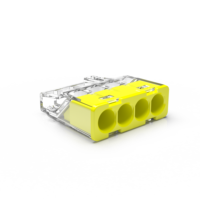 Connecteur de câblage rapide et compact pour borniers électriques, en matériau PC ignifuge UL94V-0, idéal pour l'éclairage des bâtiments - Vente chaude