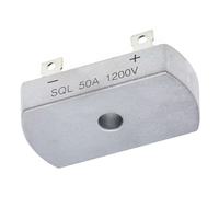 Module redresseur à pont de diodes triphasé 50A 1200V en boîtier métallique aluminium, prix usine, pour onduleur/convertisseur, montage encastré, marque standard