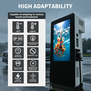 Station <span class=keywords><strong>de</strong></span> <span class=keywords><strong>recharge</strong></span> rapide pour véhicules électriques Electway 120 kW 240 kW, montée au sol, chargeur <span class=keywords><strong>de</strong></span> véhicules électriques commercial avec terminal POS - Product Image 5