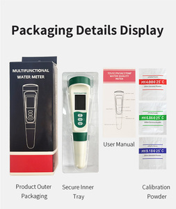 Kit <span class=keywords><strong>de</strong></span> Prueba Profesional 5 en 1 para <span class=keywords><strong>Agua</strong></span> Potable: Medidor <span class=keywords><strong>de</strong></span> PH, EC, TDS, Temperatura y Salinidad, <span class=keywords><strong>Detector</strong></span> <span class=keywords><strong>de</strong></span> Calidad del <span class=keywords><strong>Agua</strong></span> - Product Image 2