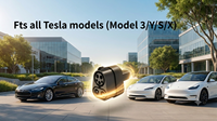 Adaptateur 300A CCS1 vers Tesla, convertisseur de charge rapide DC, portable, durable, PA66, IP55, certifié CE, convertisseur de charge J1772 vers Tesla