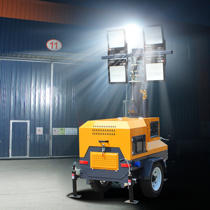 Chất Lượng Cao 5M 7M 9M Mast Ánh Sáng Tháp Máy Phát Điện Xách Tay Trailer Tay Nâng Di Động Chiếu Sáng Tháp - Product Image 4