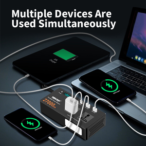 Station d'alimentation portable pour le camping en plein air, type C, USB, charge rapide, LED d'urgence, batterie 150W, onduleur, alimentation - Product Image 3