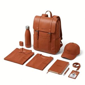 Kit de Bienvenida Corporativo con Logotipo Personalizado al por Mayor, Mochila de Cuero PU, Botella de Agua, Cuaderno, Conjunto de Ropa para Regalos Empresariales - Product Image 1