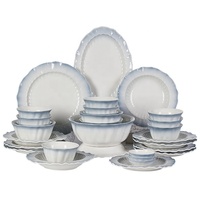 Nouveau Style Ensemble de Bols à Riz en Céramique avec Couleurs Sous Glaçure, Vaisselle Domestique Jetable pour Table à Manger Usage Quotidien