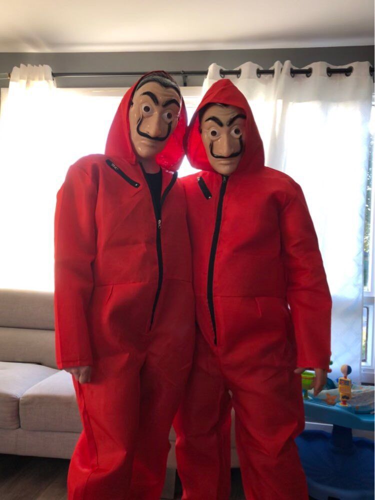 Unisex Dali Money Heist Costume Adult La Casa De Papel Jumpsuit Prisoner Costume Tv Movie Costume Cosplay