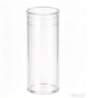 Tube de brillant à lèvres vide double embout personnalisable 3,8 g, contenant de rouge à lèvres rose, capuchon à vis transparent, emballage cosmétique en ABS