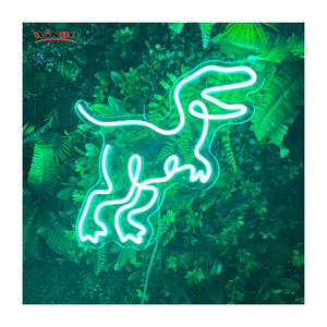Winbo-Letrero de neón personalizado con logotipo de dinosaurio, luz LED personalizada para tienda de juguetes de dormitorio, luces LED personalizadas - Product Image 1