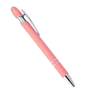 Оптовая продажа с фабрики, индивидуальная многофункциональная цветная металлическая шариковая ручка с зажимом для офиса и школы