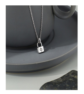 Collar con colgante de Latón chapado en oro de 14 quilates para mujer, cadena de eslabones, piedra de circón clásica, regalo de aniversario, novedad - Product Image 3