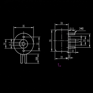 Solenoide Rotativo Elettromagnetico Personalizzabile 24V DC X34 Torque 25/35/45 con Angolo di Rotazione Sinistro/Destro per Macchine di Smistamento Frutta - Product Image 4