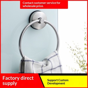 Anillo para Toallas con Ventosa para Colgar en la Pared, Sin Perforaciones, de Acero Inoxidable, para Baño, Diseño Moderno y Sencillo de Alta Gama, 3-5 kg - Product Image 2