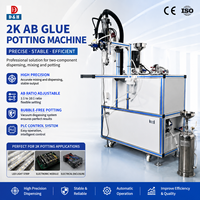 Machine de distribution de colle AB 2K automatique pour résine époxy, silicone et PU, pour le moulage de composants électroniques LED et PCB