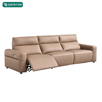 Canapé Chesterfield en cuir PU électrique extensible inclinable convertible forme carrée pour salon appartement hôtel ensemble