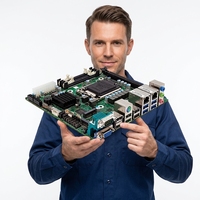 Carte mère industrielle avec chipset H510, socket LGA1200, sorties VGA+DP+, prise en charge de l'affichage 4K, format Mini ITX, avec TPM2.0