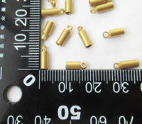 Accrocher les embouts d'anneau pour cordes de 2.5mm cordes 3x8mm Clips d'extrémité en laiton fabrication de bijoux à bricoler soi-même