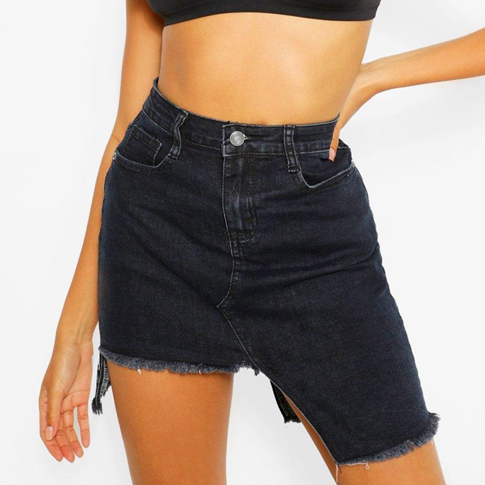 Promoción spanish, Compras spanish promocionales, falda asim&eacute;trica negro.alibaba.com