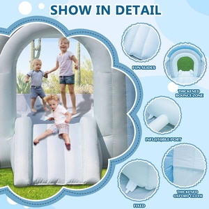Château gonflable arc-en-ciel pour intérieur et extérieur, château gonflable commercial pour les locations <span class=keywords><strong>de</strong></span> fêtes <span class=keywords><strong>d</strong></span>'<span class=keywords><strong>anniversaire</strong></span> pour enfants - Product Image 4