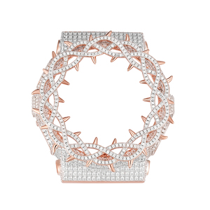 Nouveau style – Testeur de diamants <span class=keywords><strong>G</strong></span>-<span class=keywords><strong>Shock</strong></span> – Lunette de montre GA100 en argent 925 avec moissanite VVS – Lunette de montre griffe d'ours - Product Image 1