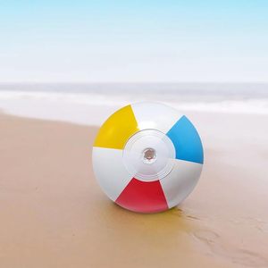 Pallone da Spiaggia Gonfiabile 51 Cm Colori Giallo Rosso Blu Giocattolo da Spiaggia - Product Image 3