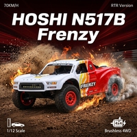 Nuevo HOSHI N517B 2026, Auto RC sin Escobillas 1/12, 4WD, 70KM/H, Camioneta Monstruo Todoterreno de Alta Velocidad, 4x4 RTR, ESC Impermeable