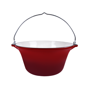 ชุดหม้อเหล็กหล่อเคลือบสำหรับแคมป์ปิ้งขายส่ง หม้อเหล็กหล่อขนาดใหญ่ความจุเยอะ - Product Image 2