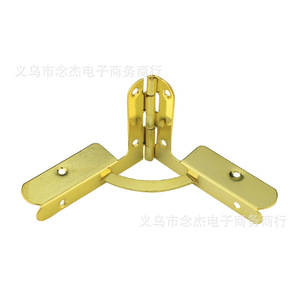 Bisagra de Siete Caracteres 40x53mm de Latón para Montaje en Superficie, Diseño Industrial Duradero para Muebles - Product Image 5